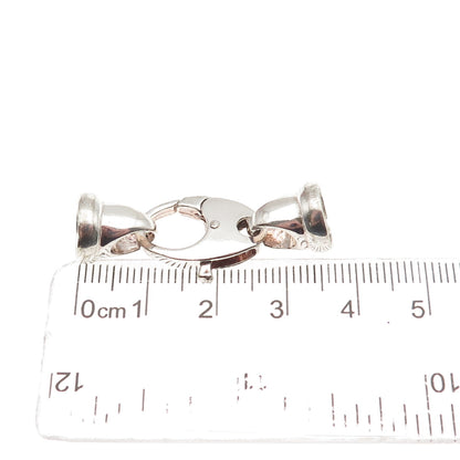 925 Sterling Silver Italy Bracelet / Necklace Lobster Lock Clasp Necklace Ends