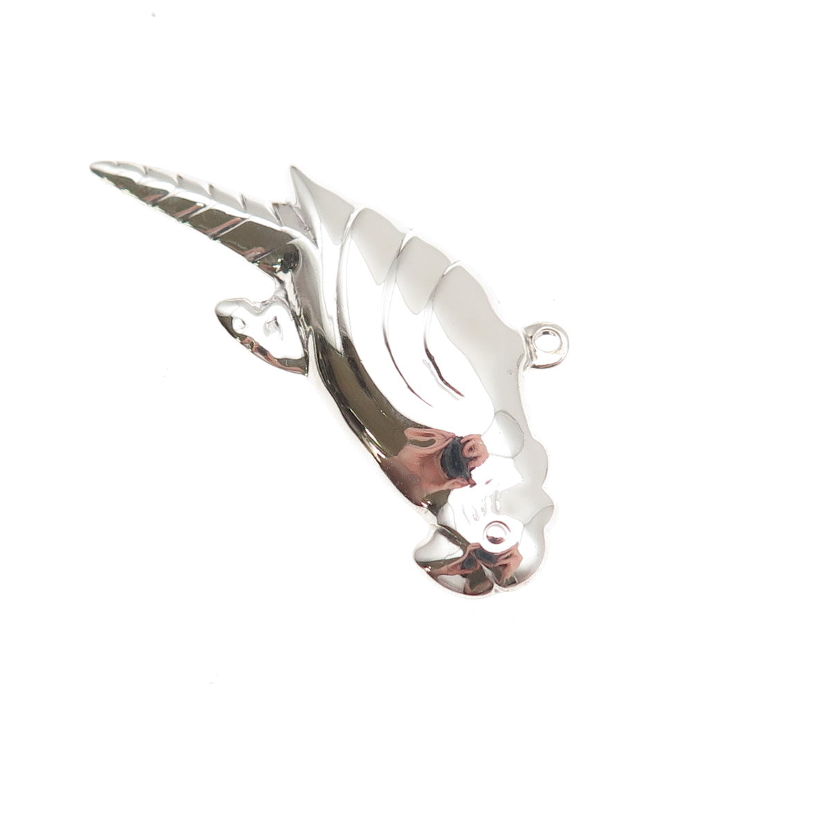 925 Sterling Silver Vintage Parrot Bird Charm Pendant