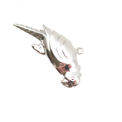 925 Sterling Silver Vintage Parrot Bird Charm Pendant