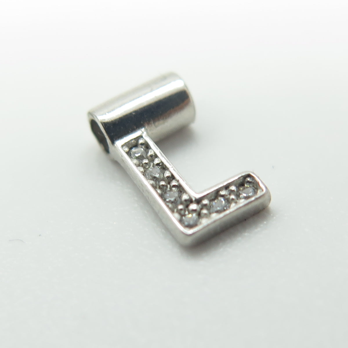 NOMINATION Italy 925 Sterling Silver C Z Letter "L" SeiMia Pendant