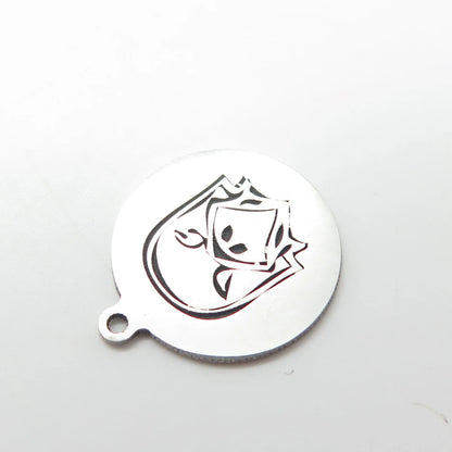 925 Sterling Silver USA Two In Town Pigeon Bird Charm Pendant