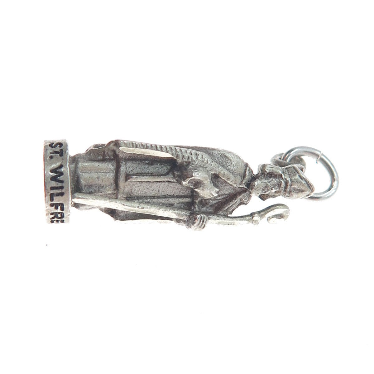 CREED 925 Sterling Silver Vintage St. Wilfred Minimalist 3D Charm Pendant