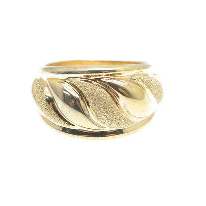 GIOIELLI DI VALENZA 925 Sterling Gold Plated Italy Diamond-Illusion Ring Size 10