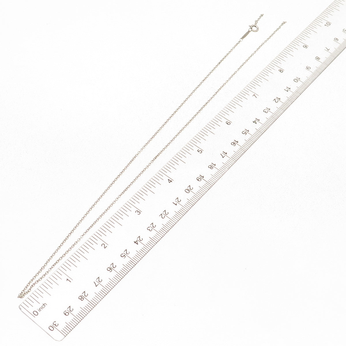 Tiffany & Co. 925 Sterling Silver Vintage Cable Chain Necklace 18" (broken link)