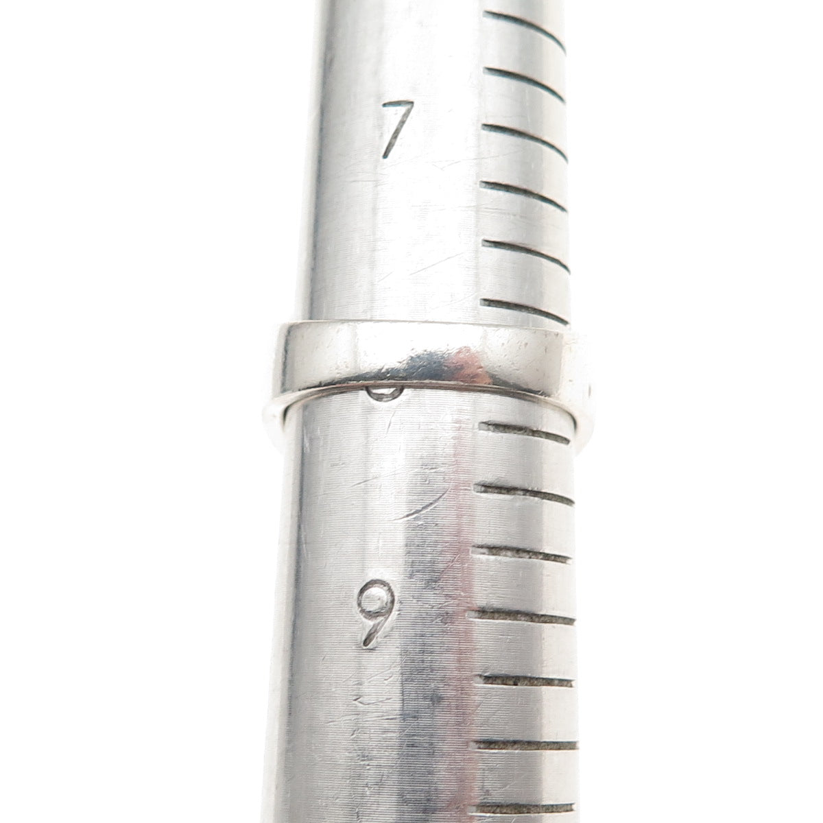 Chapal Zenray 925 Sterling Silver Vintage Modernist Hammered Ring Size 8