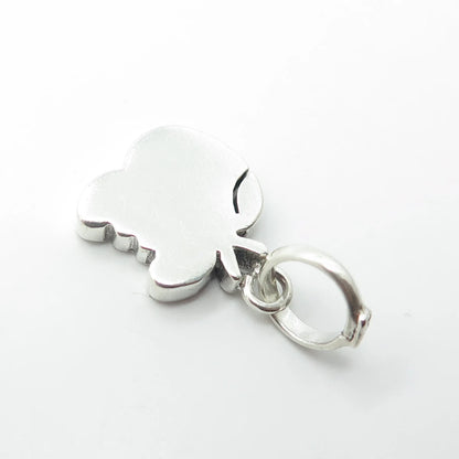 950 Silver Vintage Adam's Apple Modernist Pendant