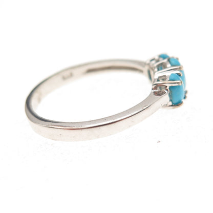 Chuck Clemency 925 Sterling Silver Real Sleeping Beauty Turquoise Ring Size 8.25