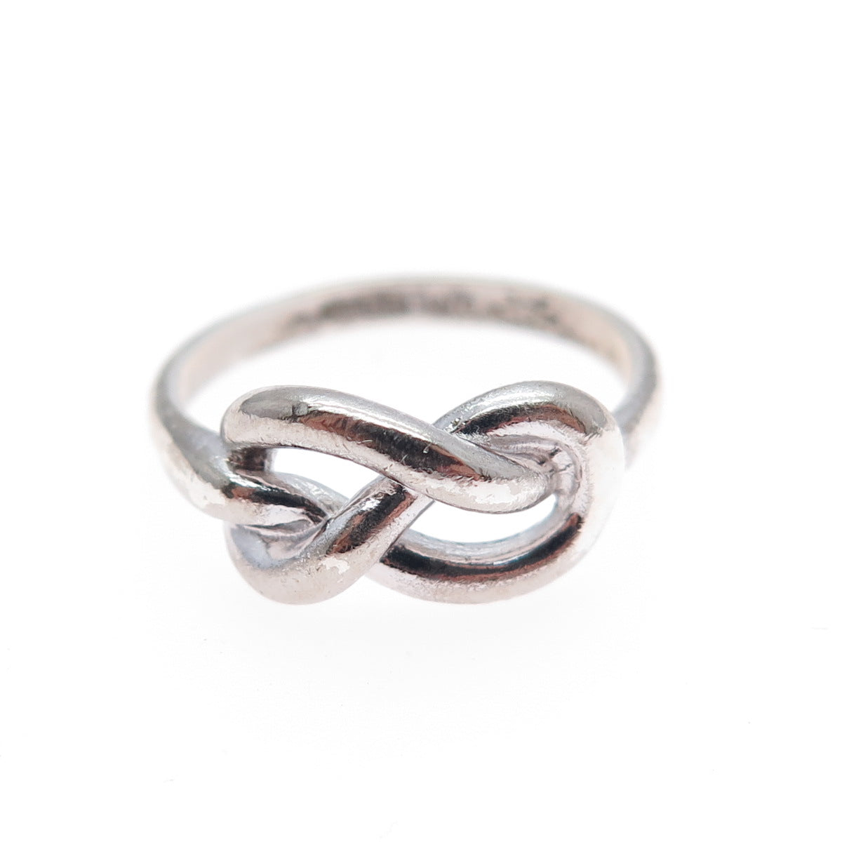 VARGAS 925 Sterling Silver Vintage Mariner Love Knot Ring Size 4.75