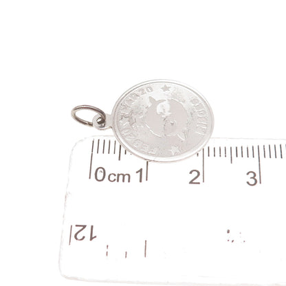 M&M Mark Mercy 925 Sterling Silver Vintage Pisces Zodiac Sign Charm Pendant
