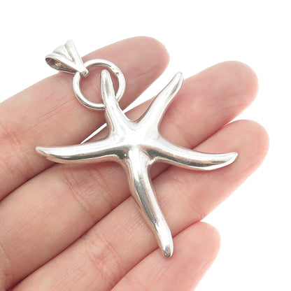 925 Sterling Silver Vintage Italy Starfish Pendant