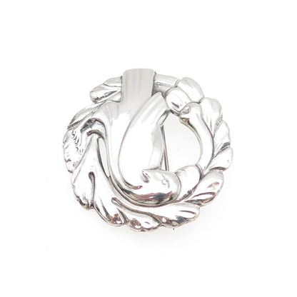 Norseland by CORO 925 Sterling Silver Antique Art Deco Dove Oxidized Pin Brooch