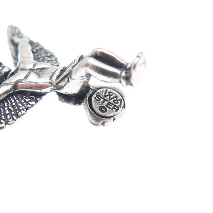 WHEELER MFG CO Sterling Silver Vintage Southwest Eagle Dancer Minimalist Pendant