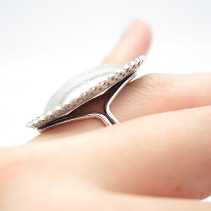 925 Sterling Silver Vintage BEAU Eternal Curve Adjustable Ring Size 5.5