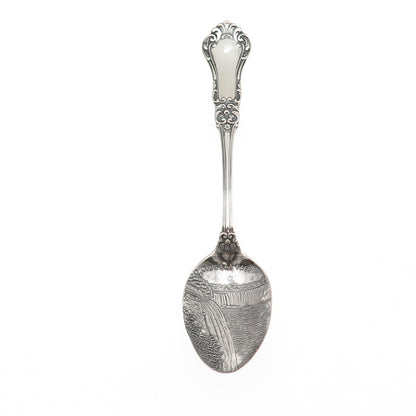 Shepard 925 Sterling Silver Antique Art Deco Niagara Falls Coffee Spoon #55