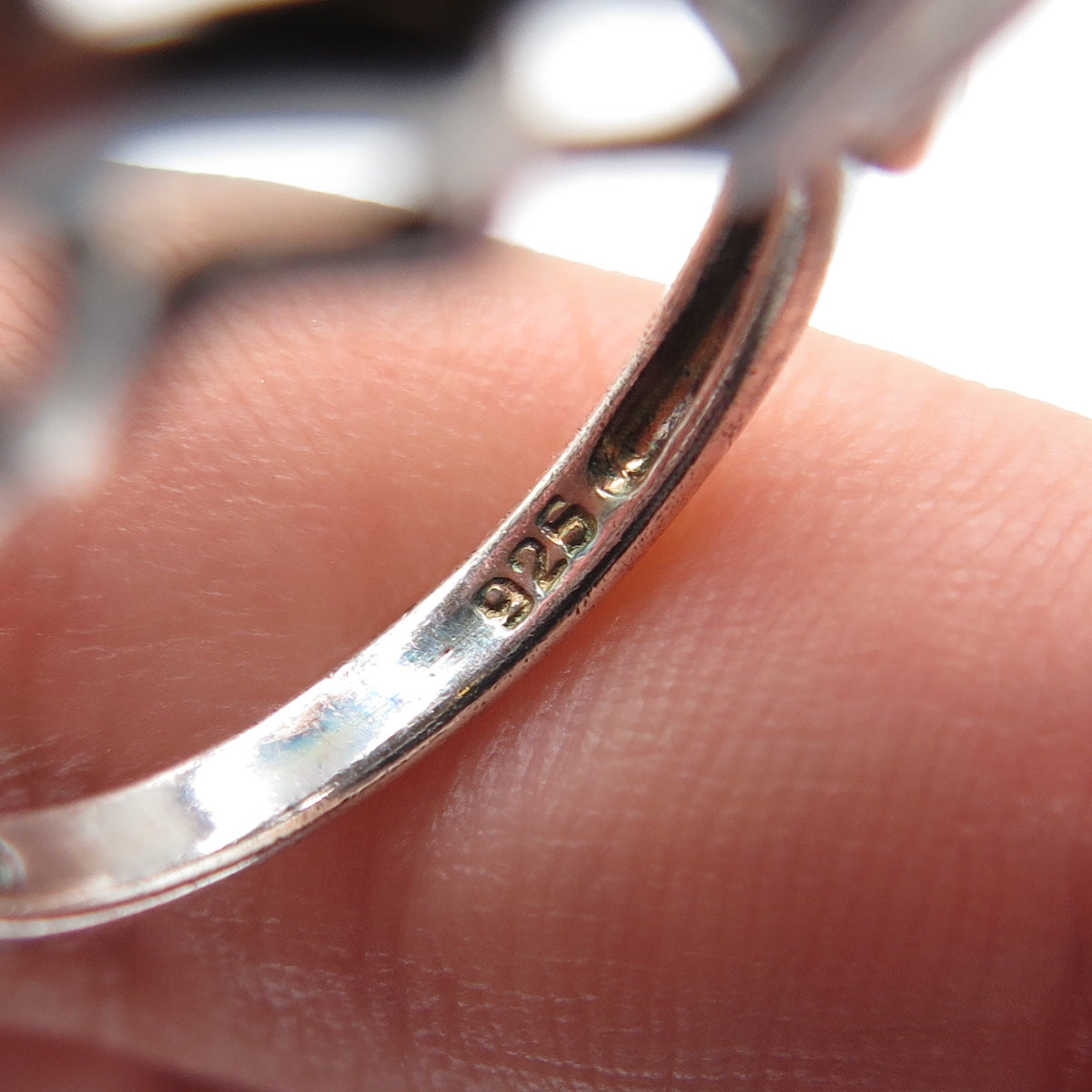 CLYDE DUNEIER CID Sterling Silver Vintage Smoky Citrine Modernist Ring Size 4.75