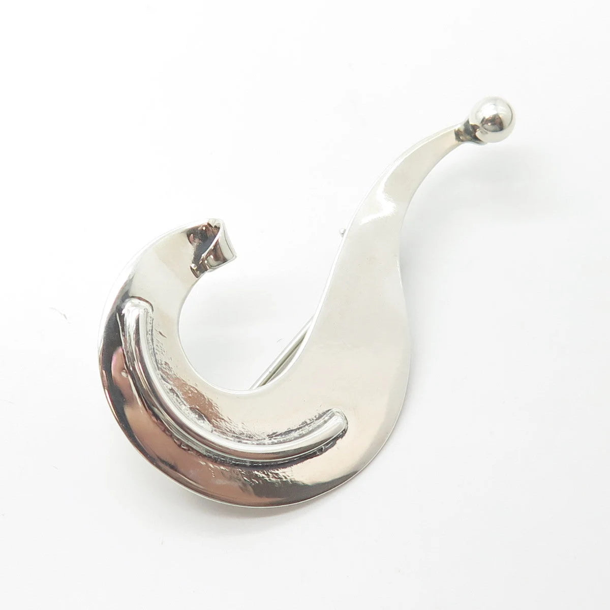 925 Sterling Silver Vintage di Vera Modernist Pin Brooch