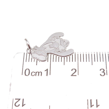Disney 925 Sterling Silver Vintage Goofy Charm Pendant
