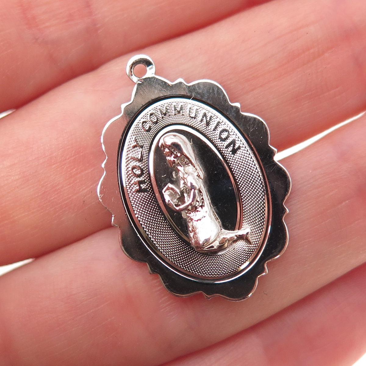 Town & Country 925 Sterling Silver Vintage Holy Communion Charm Pendant