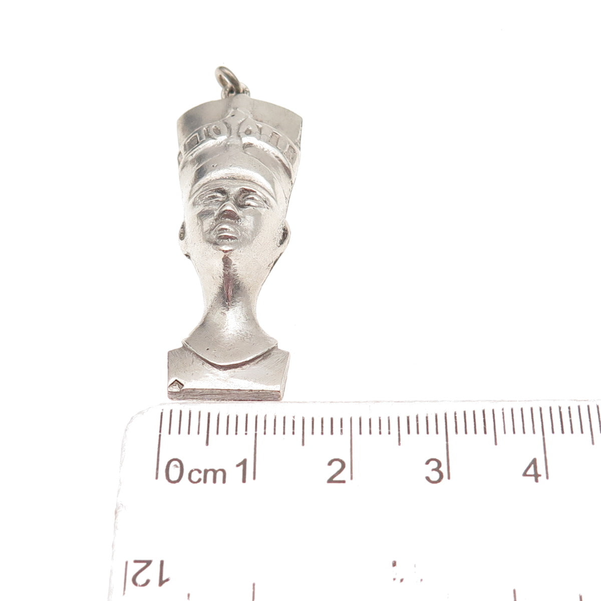 800 Silver Vintage Egyptian Nefertiti UAR Charm Pendant