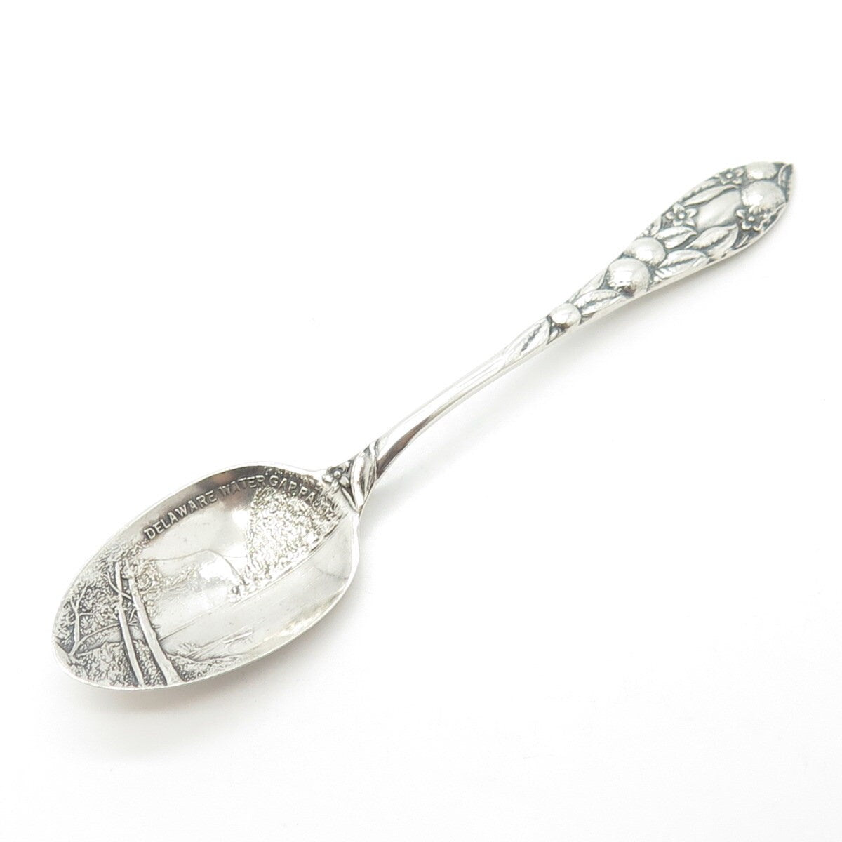 925 Sterling Silver Antique Lous David Andersen Delaware States & Cities Spoon