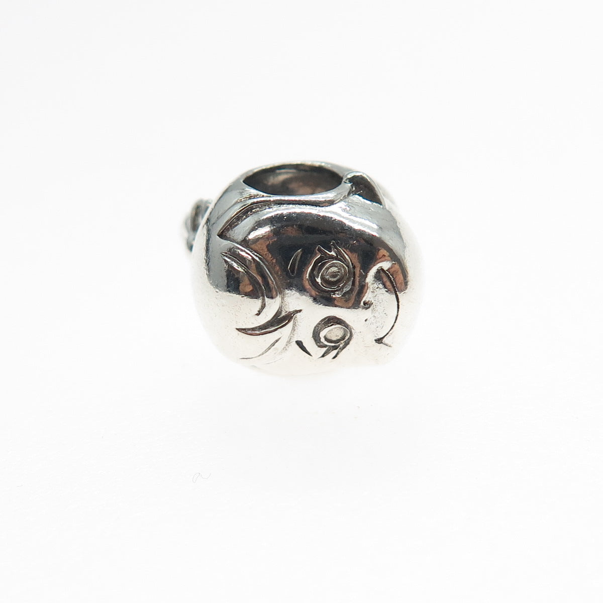 Reflection Beads 925 Sterling Silver Little Girl's Head Slide Bead Charm