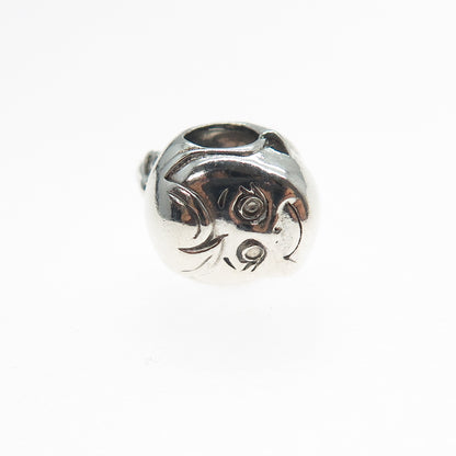 Reflection Beads 925 Sterling Silver Little Girl's Head Slide Bead Charm