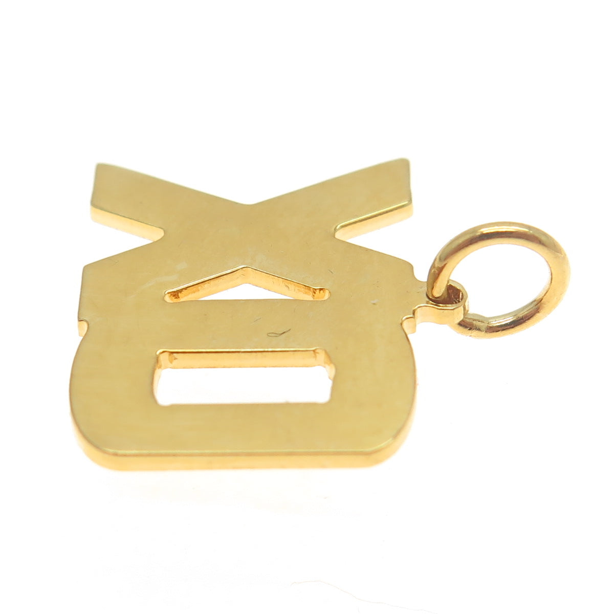 925 Sterling Silver Gold Plated "XO" Hugs & Kisses Minimalist Charm Pendant