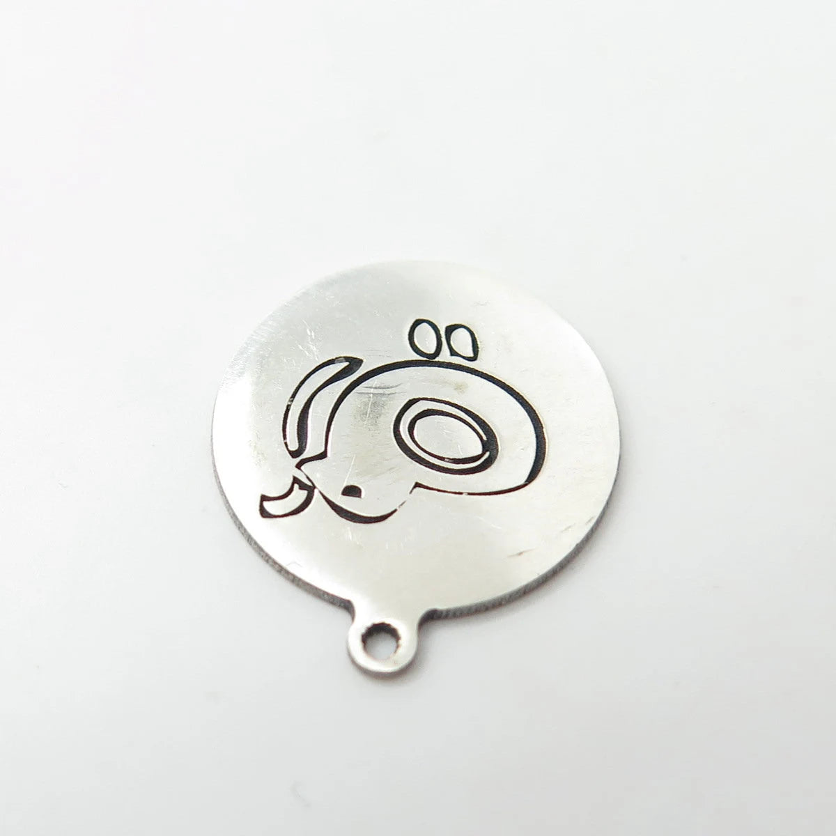925 Sterling Silver USA Two In Town Chick Bird Charm Pendant