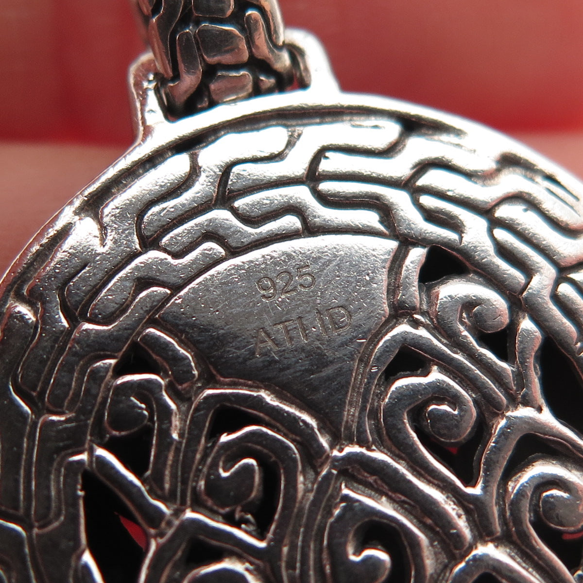 ATI Annika Witt 925 Sterling Silver Vintage Kali Modernist Charm Pendant