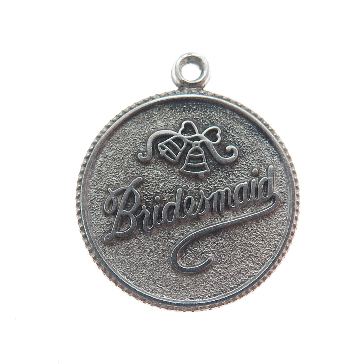 J.M. FISHER 925 Sterling Silver Vintage Bridesmaid Minimalist Charm Pendant