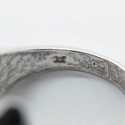 925 Sterling Silver Vintage Abstract Ring Size 6.75