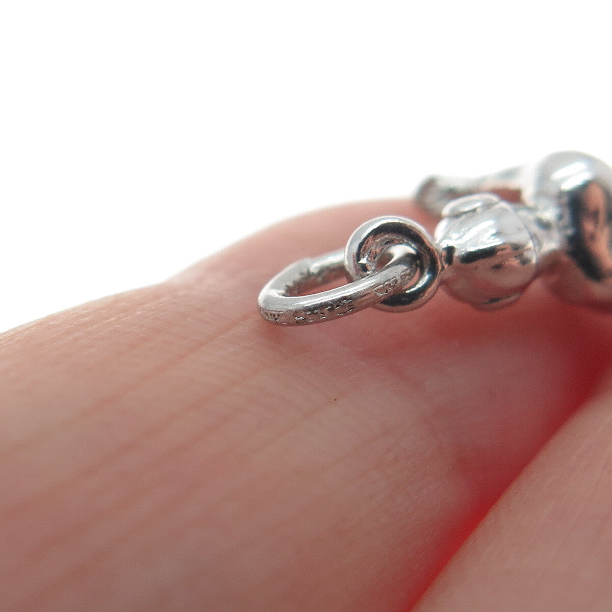 925 Sterling Silver Vintage Football Player 3D Pendant