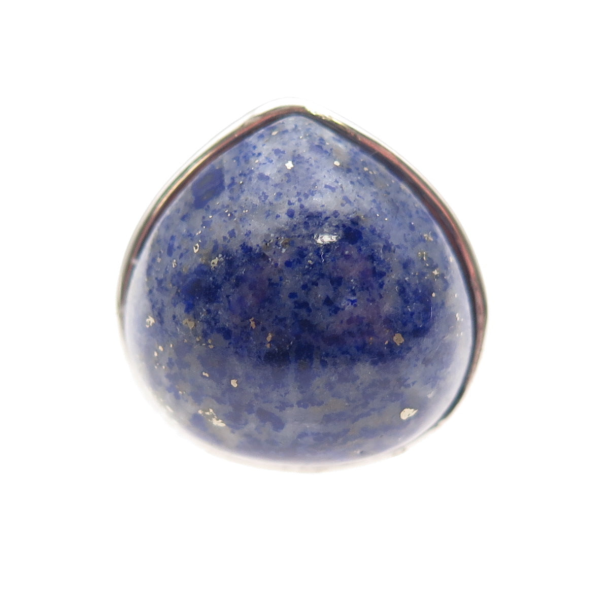 AIL Aluma 925 Sterling Silver Vintage Real Lapis Lazuli Modernist Ring Size 7
