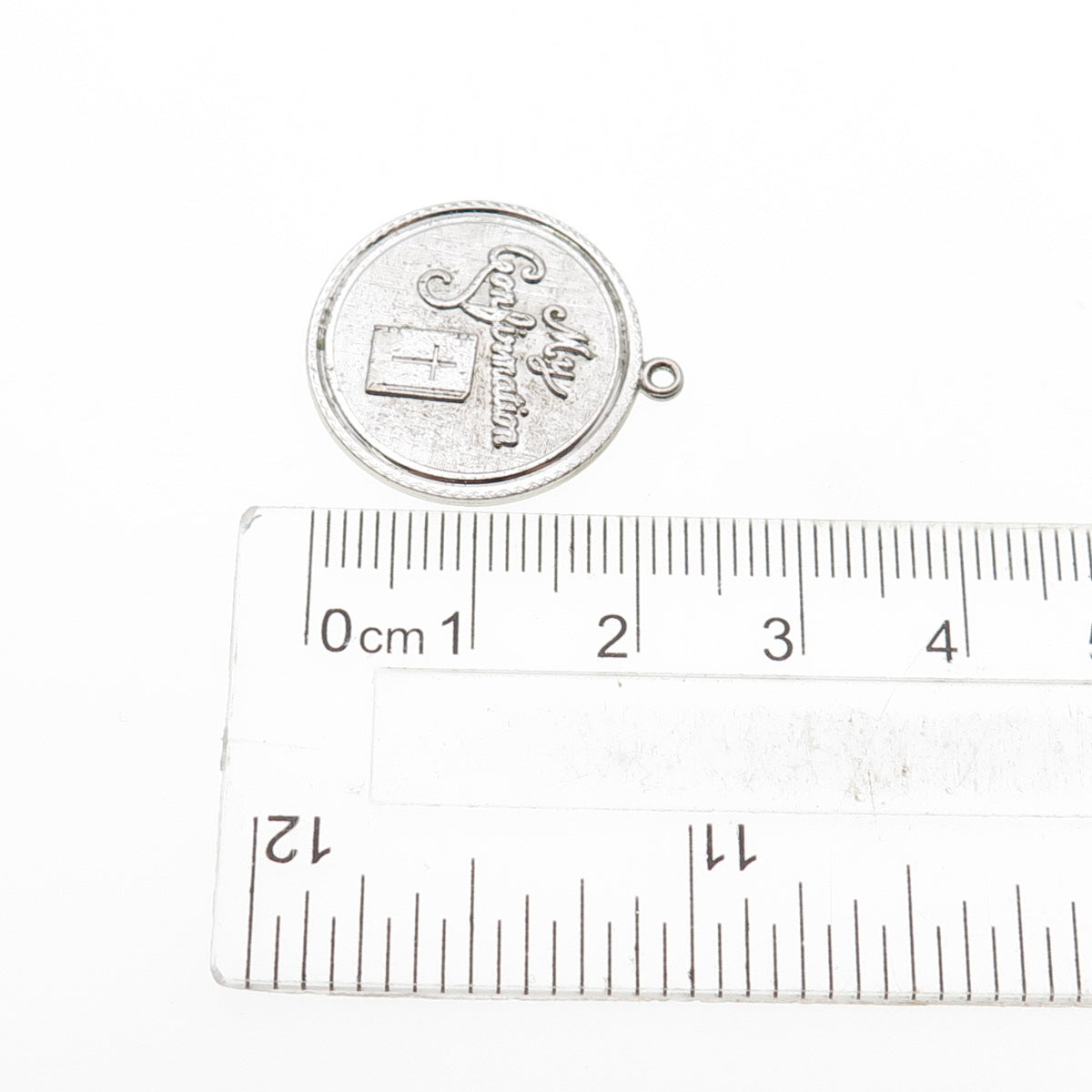 Griffith & Sons 925 Sterling Silver Vintage My Confirmation Mini Charm Pendant