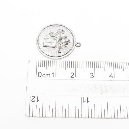 Griffith & Sons 925 Sterling Silver Vintage My Confirmation Mini Charm Pendant