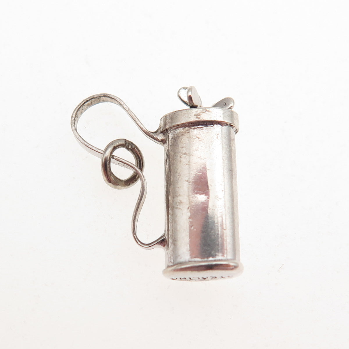 925 Sterling Silver Antique Art Deco Golf Club 3D Mini Charm Pendant