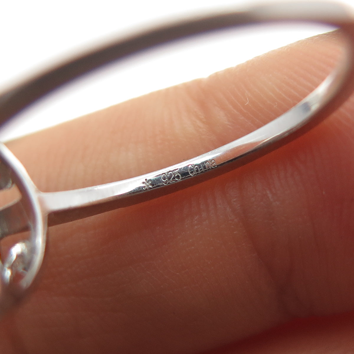 925 Sterling Silver Real Diamond Approx. 0.35ct & Aquamarine Gem Ring Size 7