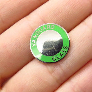 925 Sterling Silver Vintage Enamel "Vanguard Class" Pin