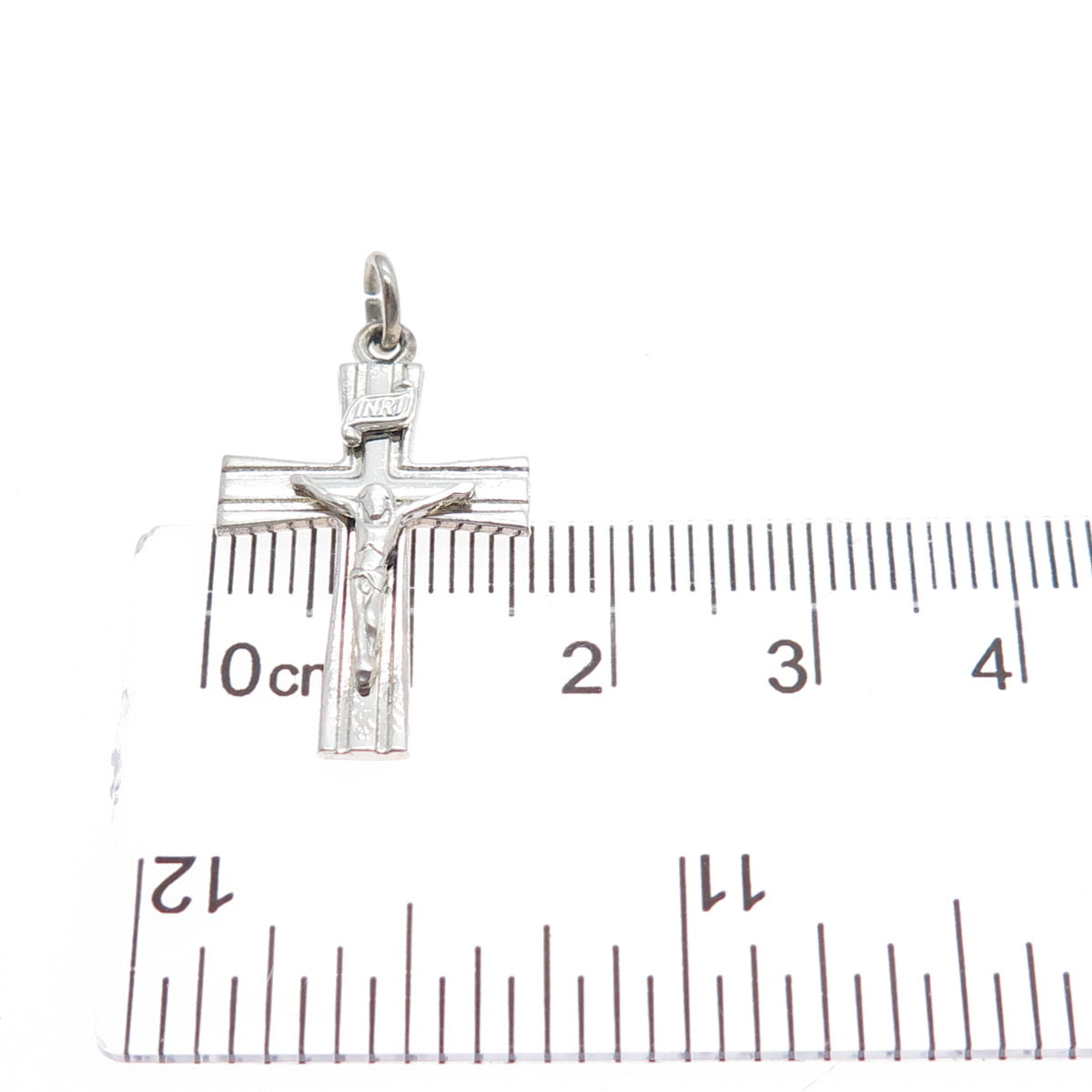 AVANTI 925 Sterling Silver Vintage Crucifix Cross Religious Charm Pendant