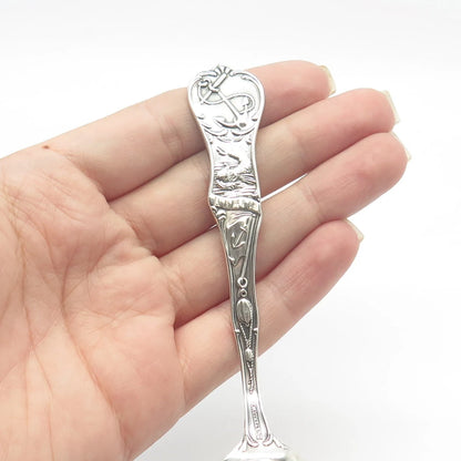925 Sterling Silver Antique Watson States & Cities Newport RI. Demitasse Spoon