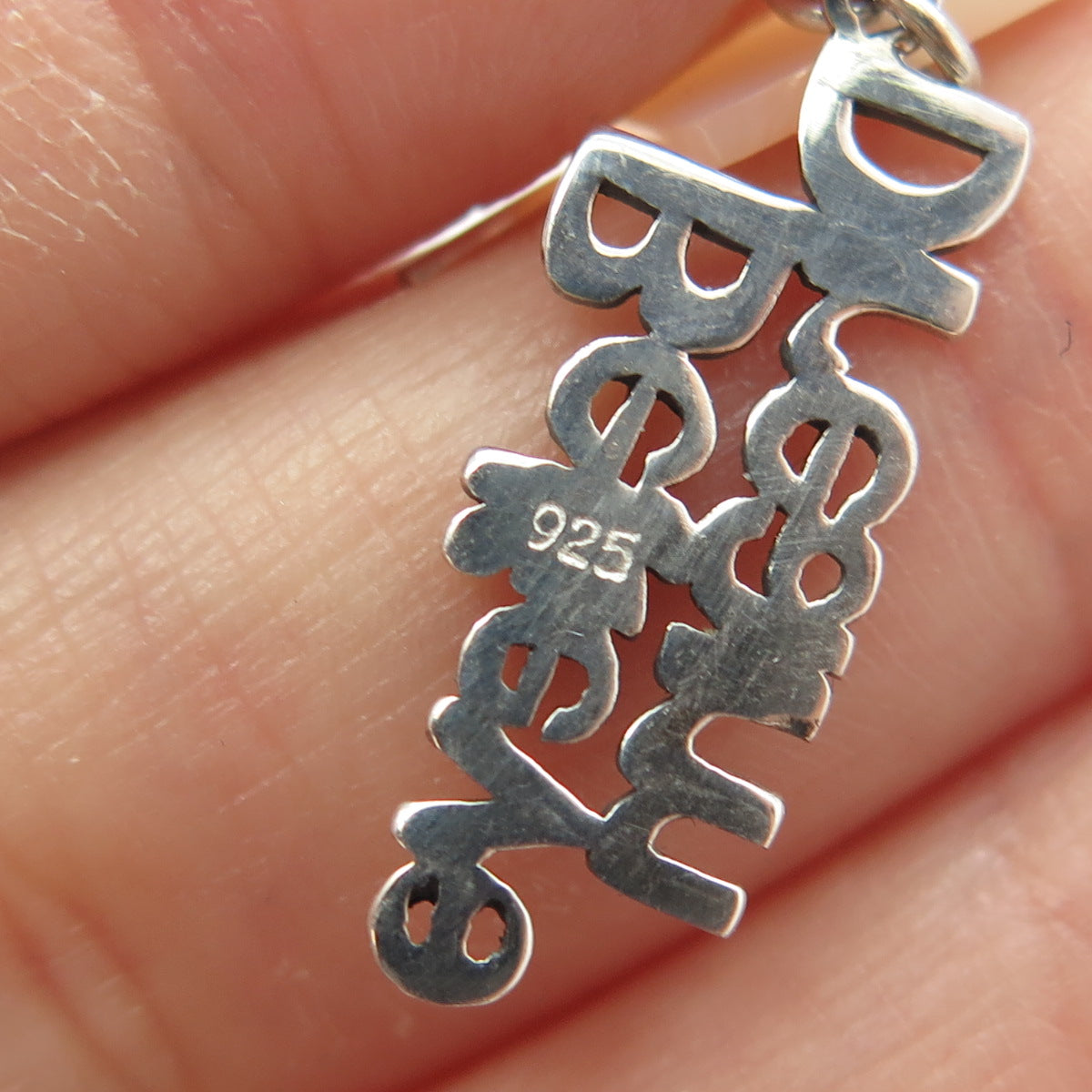 925 Sterling Silver Real Mother-of-Pearl "Believe Dream" Dangling Earrings