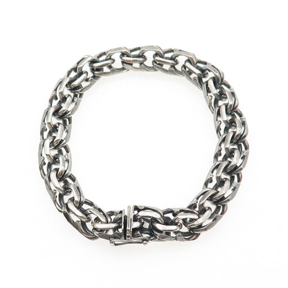 Friedrich Speidel 800 Silver Vintage Germany Bismark Link Bracelet 7.25"