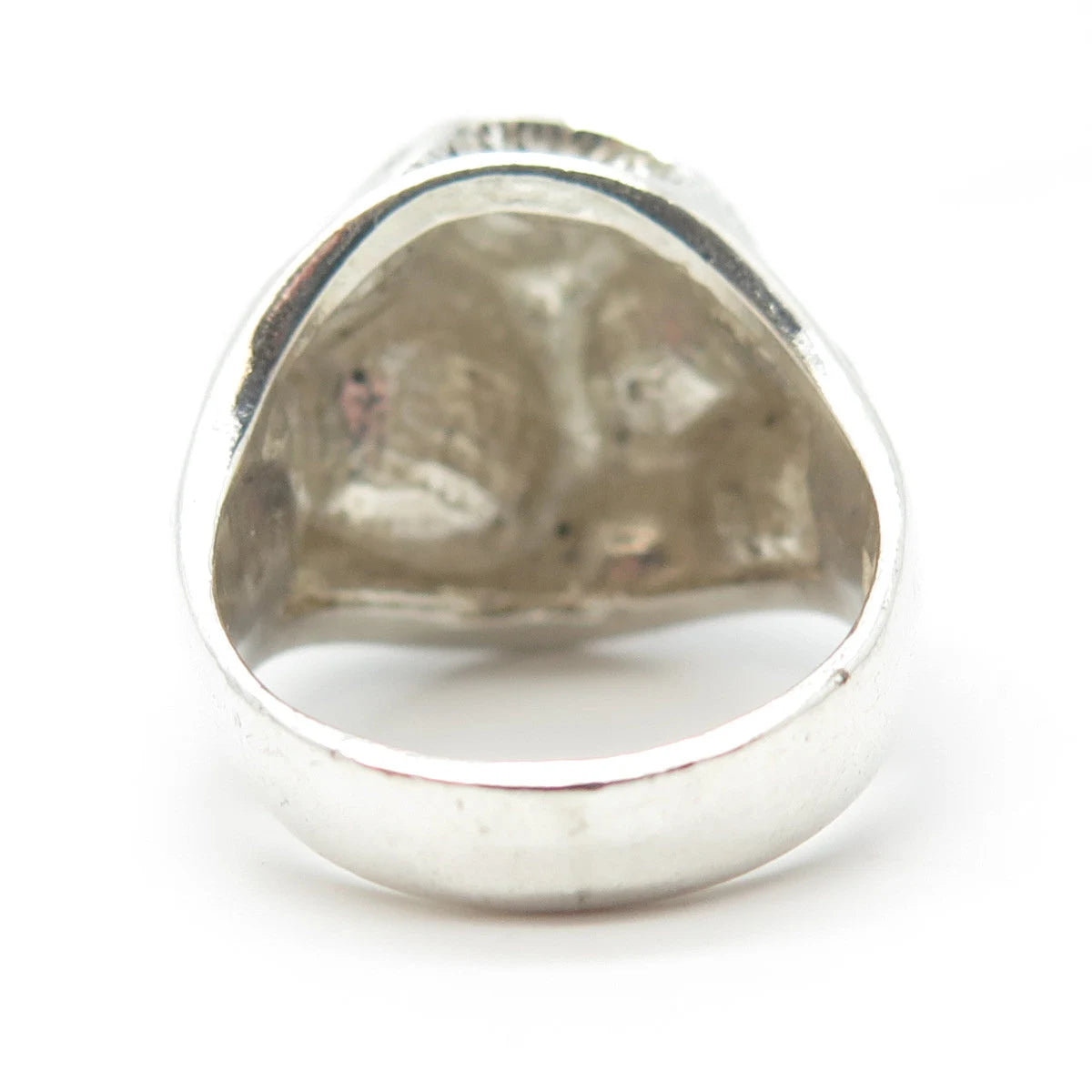 925 Sterling Silver Vintage Modernist Ring Size 7.75