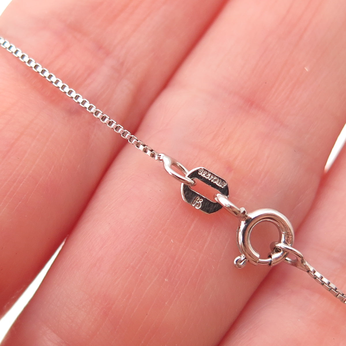 Charles Winston 925 Sterling Silver Real Diamond Mom & Child Cat Necklace 18"
