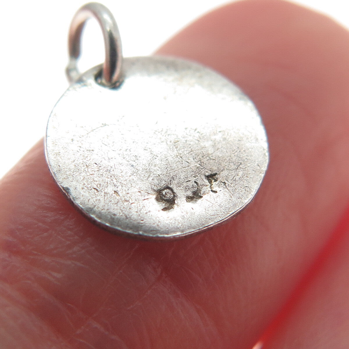 925 Sterling Silver Vintage Joy Bali Minimalist Charm Pendant