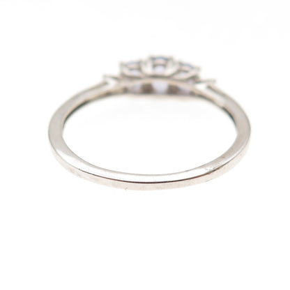 Chuck Clemency 925 Sterling Silver Real Oval-Cut Tanzanite Ring Size 7