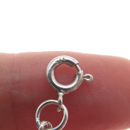 925 Sterling Silver Vintage Triquetra Celtic Link Bracelet 6.75"