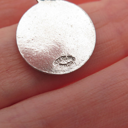 BREADNER CO. Sterling Vintage Enamel Royal Canadian Mounted Police Mini Pendant