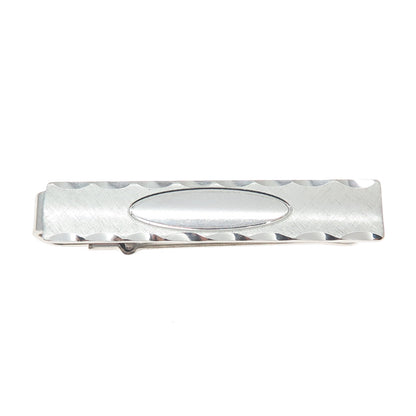 ANSON 925 Sterling Silver Antique Textured Tie Clip
