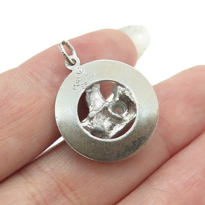 925 Sterling Silver Antique Art Deco Sail Boat Charm Pendant